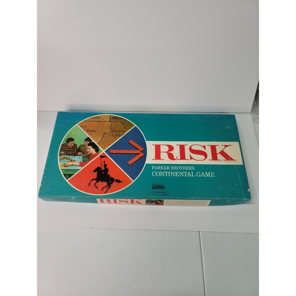 Vintage Risk Parker Brothers Continental Board Game 1968 Clean *COMPLETE*